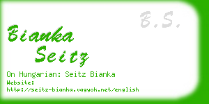 bianka seitz business card